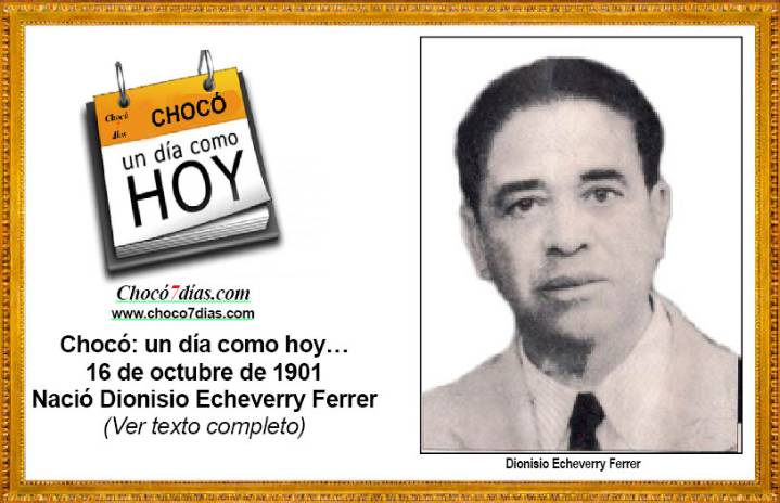 Chocó: un día como hoy…16 de octubre