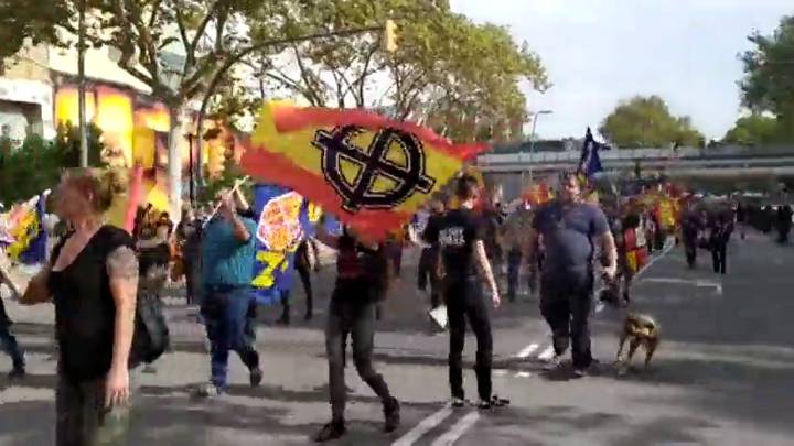 Siete detenidos en disturbios en Vitoria en un acto de la Falange