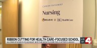 Metro area healthcare-focused school celebrates first year with ribbon