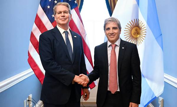 "Discusiones productivas": el ministro Caputo fue recibido por Bessent en Washington