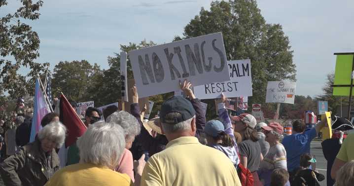 Thousands join ‘No Kings Day’ protest in Charlottesville