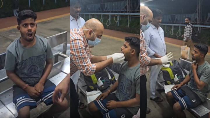 Video: Passenger’s jaw dislocates; railway doc saves him