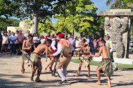 Champotón celebra 533 aniversario del Encuentro de las Culturas; jóvenes representan el mestizaje