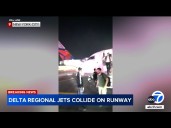 2 Delta regional jets collide at LaGuardia Airport; 1 injured