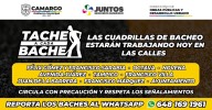 Miércoles de bacheo en distintas vialidades de Camargo