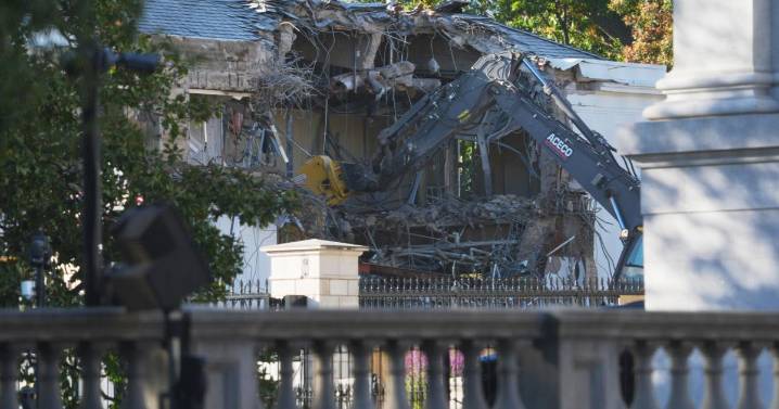 The White House starts demolishing part of the East Wing to build Trump's ballroom