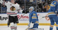 Photos: Blackhawks thump Blues 8-3 as Joel Hofer gives up seven goals