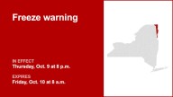 NY weather: Freeze warning affecting Clinton and Essex counties until Friday morning