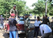 Continúa dando apoyos a familias damnificadas