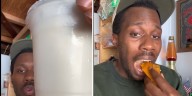 Esta fue la reacción de un estadounidense que se hizo viral en redes tras probar empanadas y jugo de guanábana
