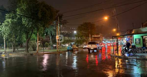 ¡Se largó! Lluvia, viento y una noche fría en toda Salta