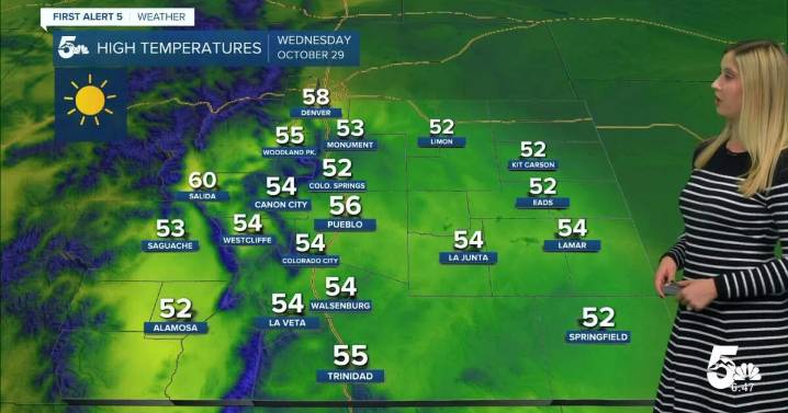 Cooler temperatures prevail through Halloween