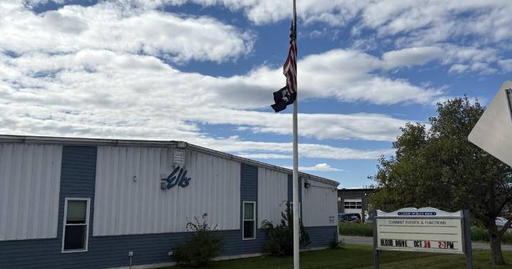 Elks Club members find its US flag upside down
