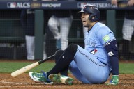 Blue Jays lose George Springer after taking 96 mph pitch to knee