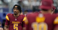 Commanders' Jayden Daniels out with injury and Marcus Mariota to start vs. Chiefs, AP source says