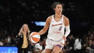 Mercury star Satou Sabally helped to locker room with head injury