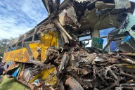 More than 40 people killed in a crash of buses and other vehicles in western Uganda