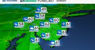 Cool, fall Sunday with partly sunny skies in the Philadelphia area. Here's the weather forecast.