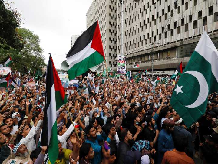 Karachi rally protests Gaza ‘genocide’, rejects Israel ties