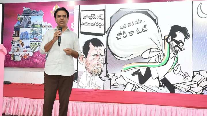 KTR demands probe into “vote chori” in Telangana, seeks Rahul Gandhi’s response