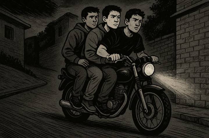 Tres chavos caen de una moto y uno pierde la vida, en la Magdalena Contreras