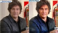 La imagen real vs. la retocada: el sorprendente filtro que usó Milei en su foto electoral