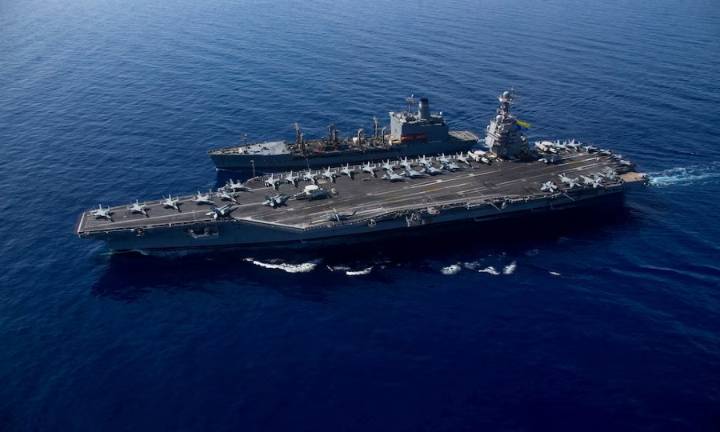 Estados Unidos desplegó su mayor portaaviones en el Caribe en medio de la tensión con el régimen de Maduro en Venezuela