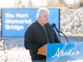 Province renames Elbow River bridge on Highway 8 after Stu Hart