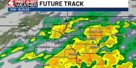 Rain chances continue, much cooler start to the work week