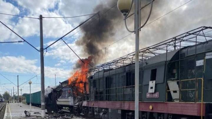 At least 1 dead and dozens injured as Russian drones strike a Ukrainian railway station
