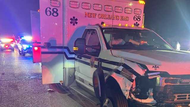 Stolen ambulance from New Orleans crashes in Slidell after chase