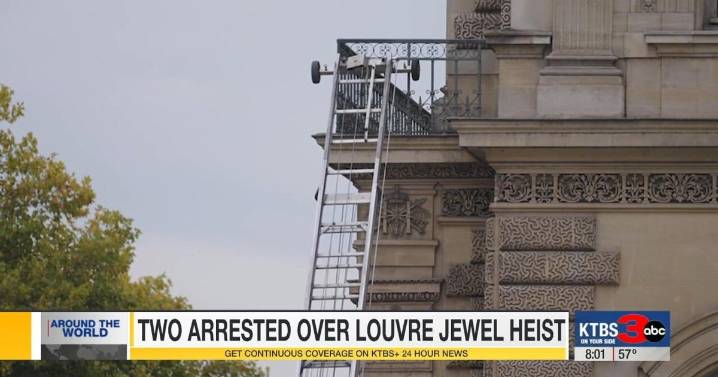 Suspects arrested over the theft of crown jewels from Paris' Louvre museum