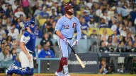 Schwarber homers twice as Phillies avoid sweep in Game 3 of NLDS