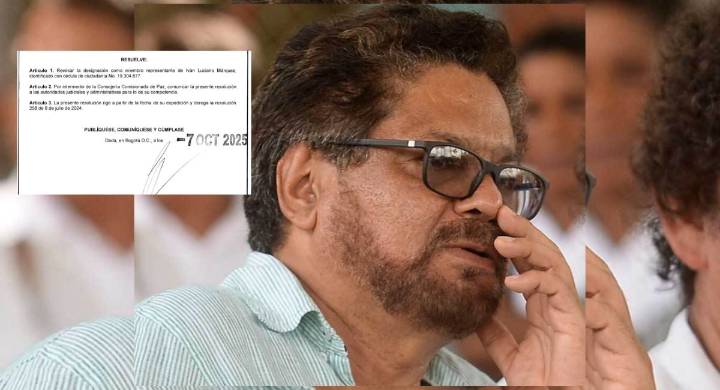 Tras 11 meses desaparecido, quitan a ‘Iván Márquez’ título de negociador de paz Así lo determinó la Presidencia de la República a través de la Resolución 352 de 2025.