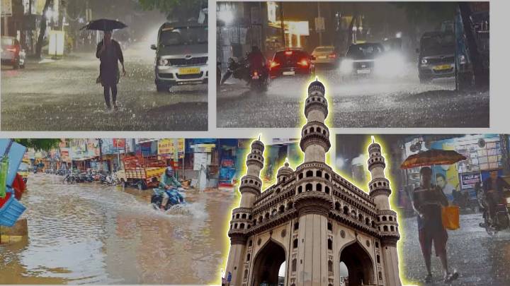 Heavy Rain Lashed Hyderabad Without Thunder Or Lighting