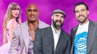 Jason Kelce, Dwayne Johnson give Travis Kelce, Taylor Swift baby advice