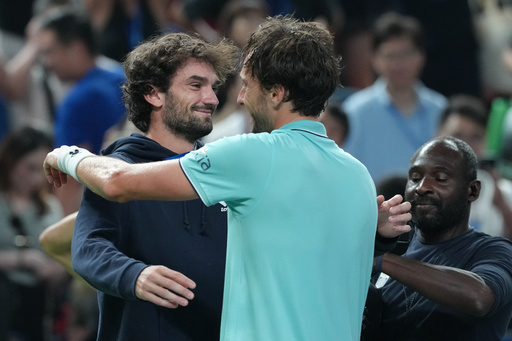Family affair: Vacherot stuns Djokovic and will face cousin Rinderknech in Shanghai Masters final