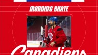 Lines and defense pairings at morning skate