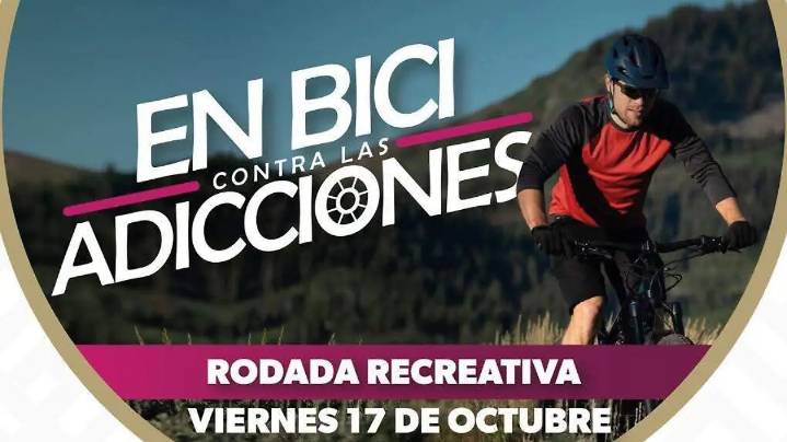 Invitan a la rodada En Bici contra las Adicciones, en Zamora