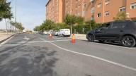 Cortan la Vía Parque de Alicante por un hundimiento de la calzada