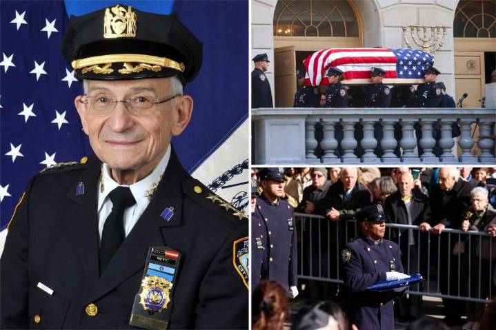 NYPD chaplain Rabbi Alvin Kass—  department's longest serving member— honored as 'moral heart' of the force at funeral