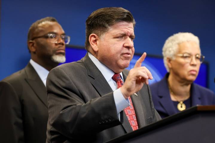 Gov. JB Pritzker points to Trump Guard deployment inconsistencies