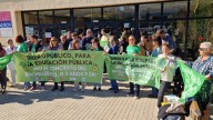 Los sindicatos se movilizan en Huesca contra la ampliación de conciertos educativos: "No existe una carencia real de plazas en los centros públicos"