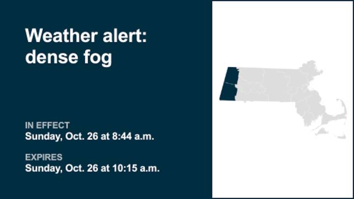 Be prepared for dense fog in Berkshire County Sunday morning