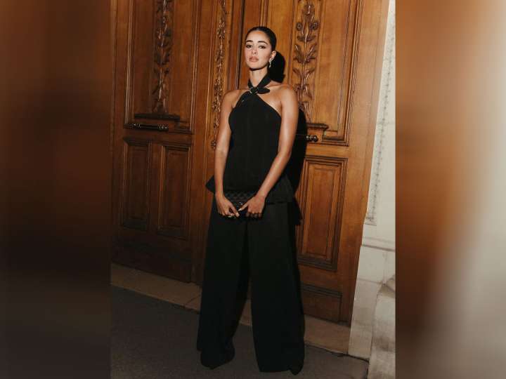 Ananya channels her inner diva in black outfit at event in Paris