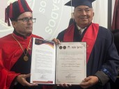 Amílkar Acosta recibe Doctor Honoris Causa por su defensa de los derechos humanos