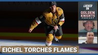 Eichel's four-point night led the Vegas Golden Knights past the Calgary Flames on Saturday night