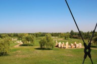 Un gran tablero al aire libre en Zaragoza : así es el “Juego de la Oca gigante” de La Alfranca