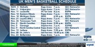 UK men's basketball schedule released -