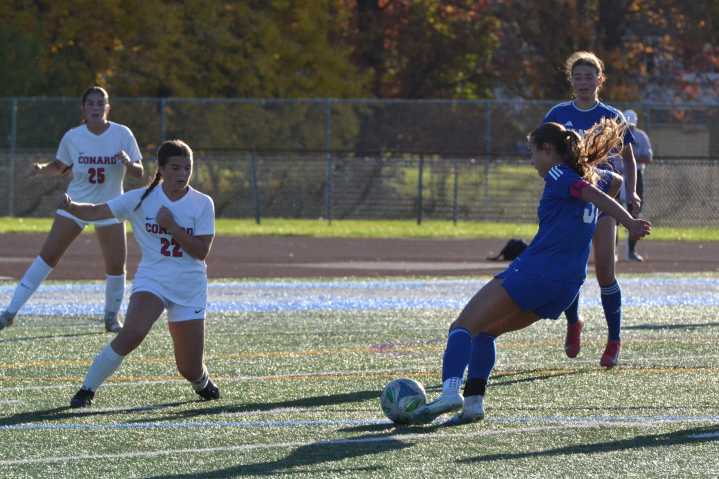 Hall Tops Conard in Girls Soccer Finale for Both Teams
